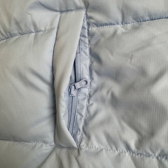 Girlfriend Collective Light Blue Puffer Jacket serenity Zip-Up XXXL Winter Coat - Picture 13 of 16